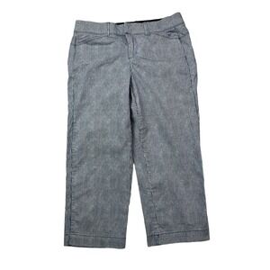 Intro Love the Fit Women's Size 6 Striped Denim Capri‎ Jeans